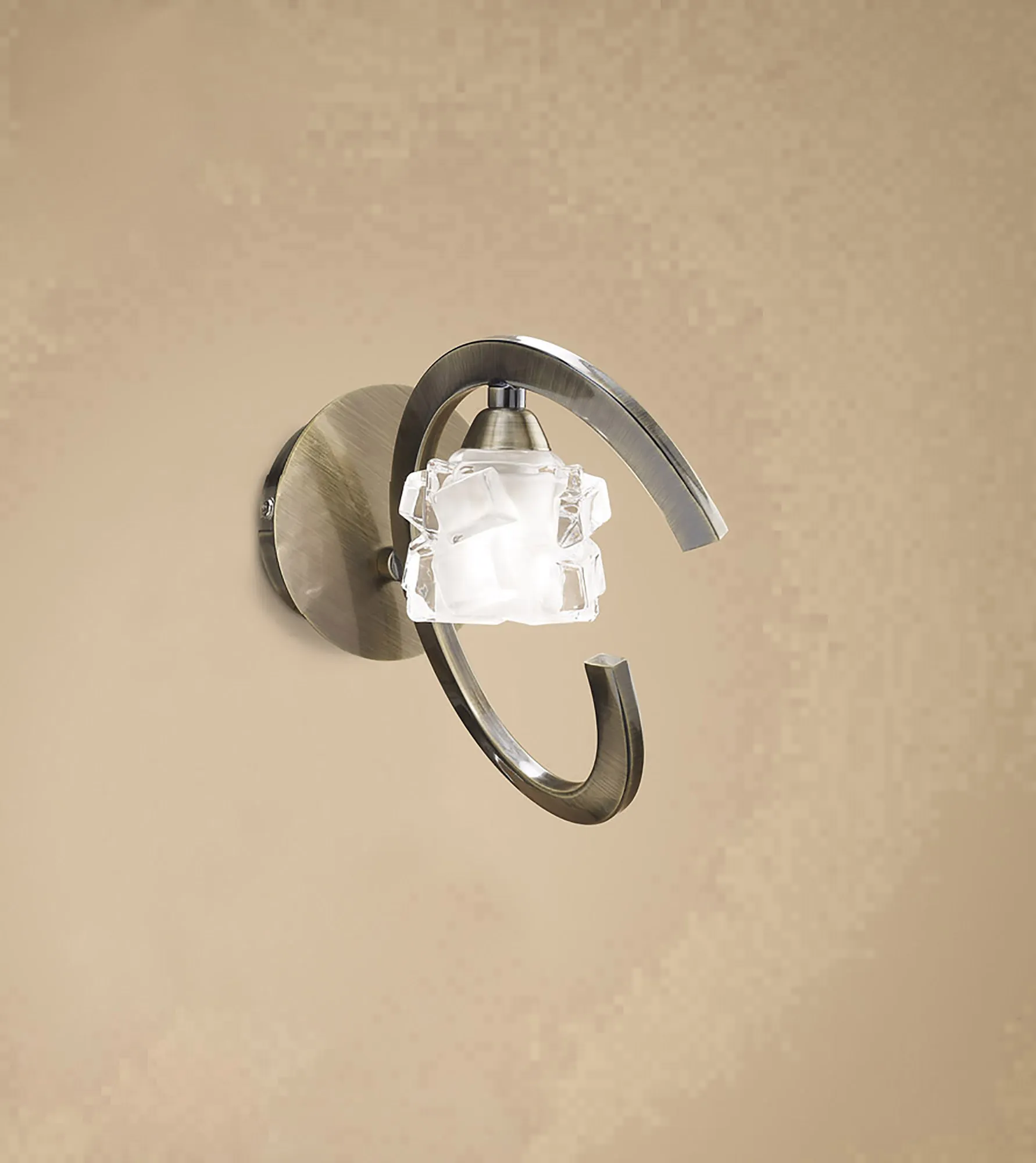 Ice Antique Brass Wall Lights Mantra Armed Wall Lights Ice Antique Brass Wall Lights Mantra Armed Wall Lights